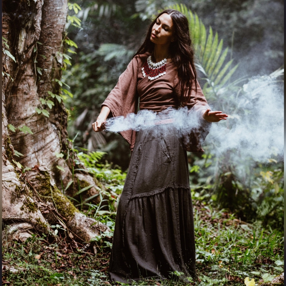 Aya Sacredwear Grey Goddess Skirt